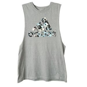 Adidas Women's The Got-To Performance Tee Climalite Tank Top Gray Small